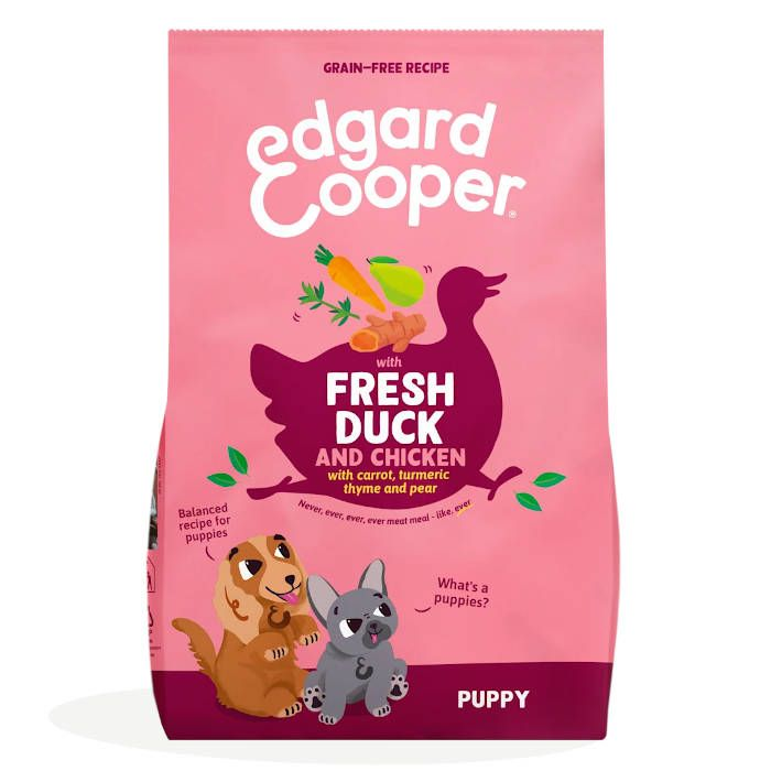 Edgard Cooper Pato y Pollo Frescos para Cachorros 2,5kg