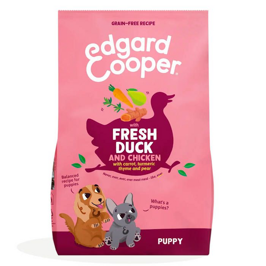 Edgard Cooper Pato y Pollo Frescos para Cachorros 2,5kg