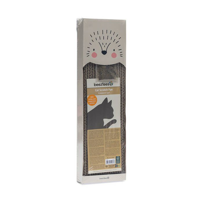 Beeztees Rascador de Cartón Erizo Beige para Gatos