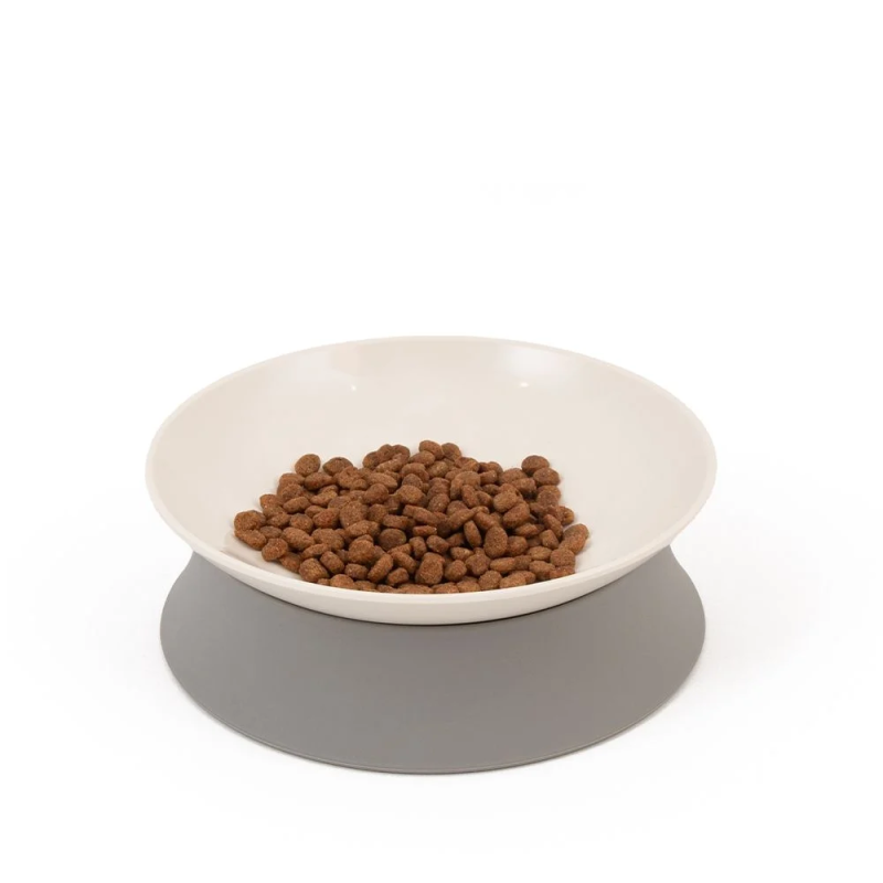 Comedero Crema Inclinado para Gatos
