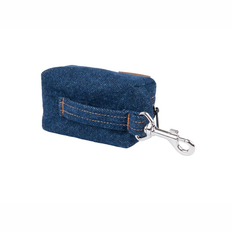 Amiplay Denim Dispensador de Bolsas Vaquero Azul Oscuro
