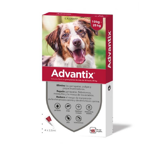 Advantix Pipetas de 2,5ml para Perros de 10-25kg