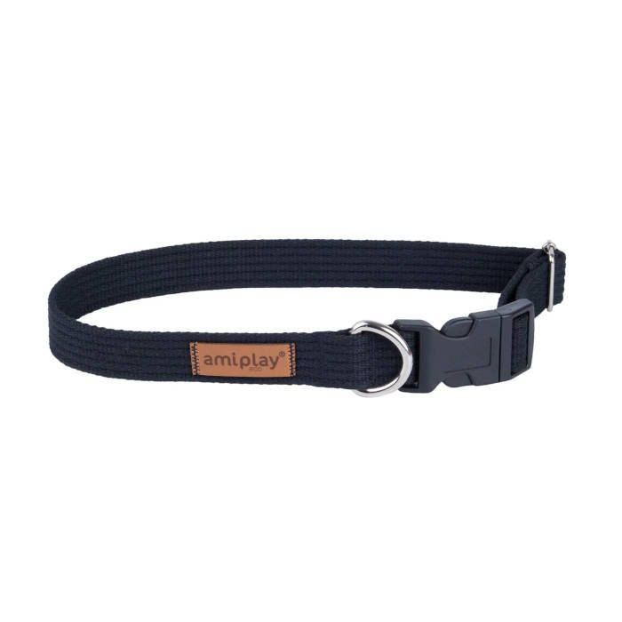 Amiplay Collar Algodón Negro