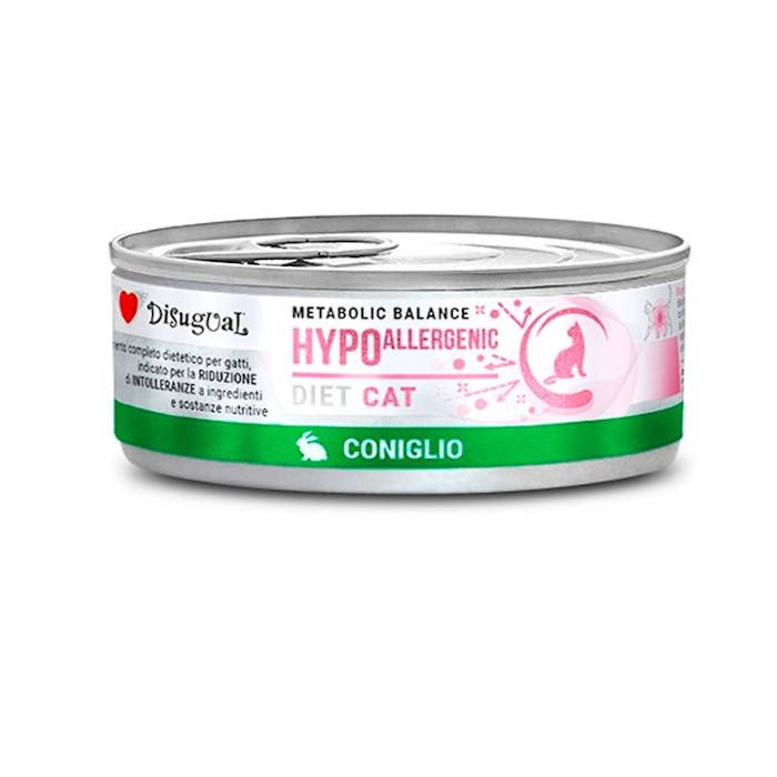 Disugual Diet Lata Hipoalergénica Conejo para Gatos 85g