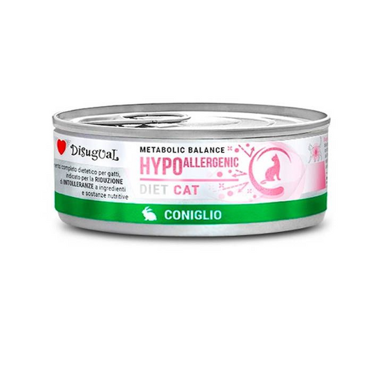 Disugual Diet Lata Hipoalergénica Conejo para Gatos 85g