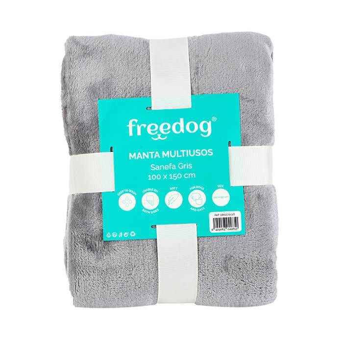 Freedog Manta Multiusos Sanefa Gris100x150cm