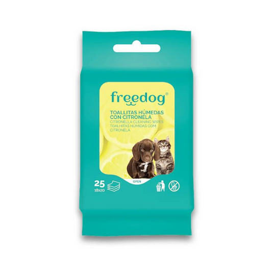 Freedog Toallitas Húmedas Citronella 25 Uds.