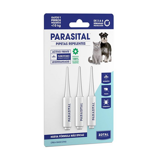 Parasital Pipetas de 1,25ml para Perros y Gatos de <10kg