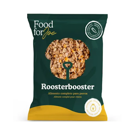 Food for Joe Roosterbooster Chicken Dog Menu